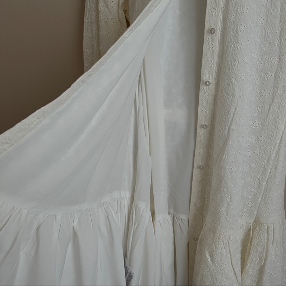 NWT BCBGeneration Midi Dress Long Sleeves Eyelet Shirtdress Size XS - Picture 6 of 10